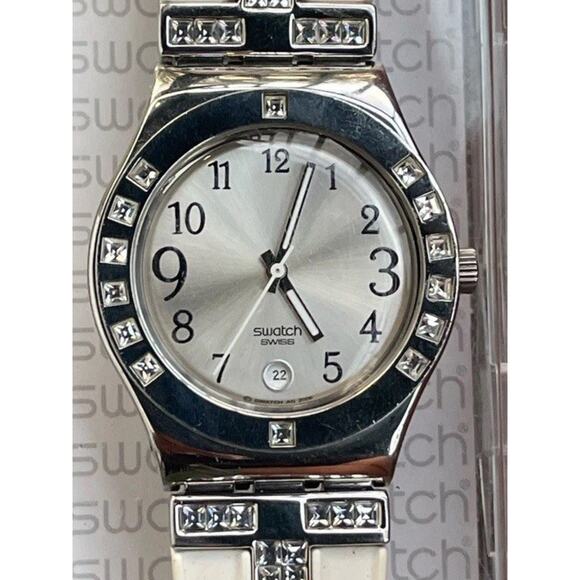 Swatch Watch FANCY ME YLS430 2007 Irony Medium Women’s Swiss Quartz With Box - Picture 6 of 10